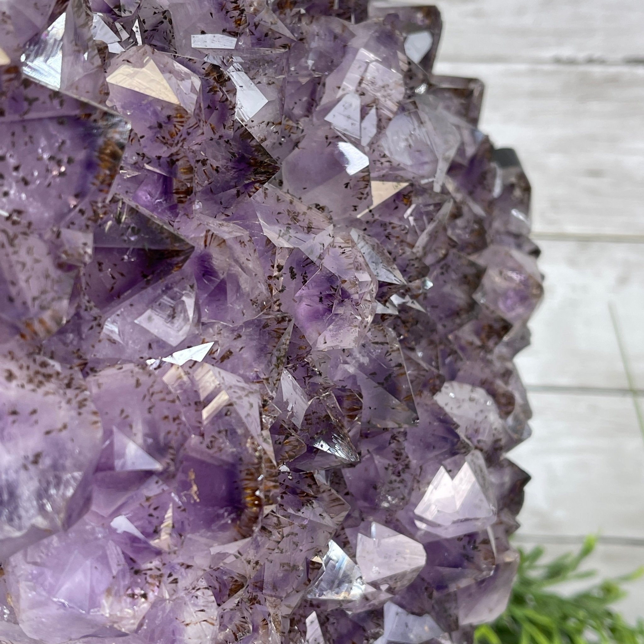 Extra Quality Amethyst Heart Geode, metal stand, 25.8 lbs & 12.8" Tall #5463-0186 by Brazil Gems - Brazil GemsBrazil GemsExtra Quality Amethyst Heart Geode, metal stand, 25.8 lbs & 12.8" Tall #5463-0186 by Brazil GemsHearts5463-0186