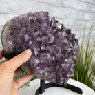 Extra Quality Amethyst Heart Geode, metal stand, 25.8 lbs & 12.8" Tall #5463-0186 by Brazil Gems - Brazil GemsBrazil GemsExtra Quality Amethyst Heart Geode, metal stand, 25.8 lbs & 12.8" Tall #5463-0186 by Brazil GemsHearts5463-0186