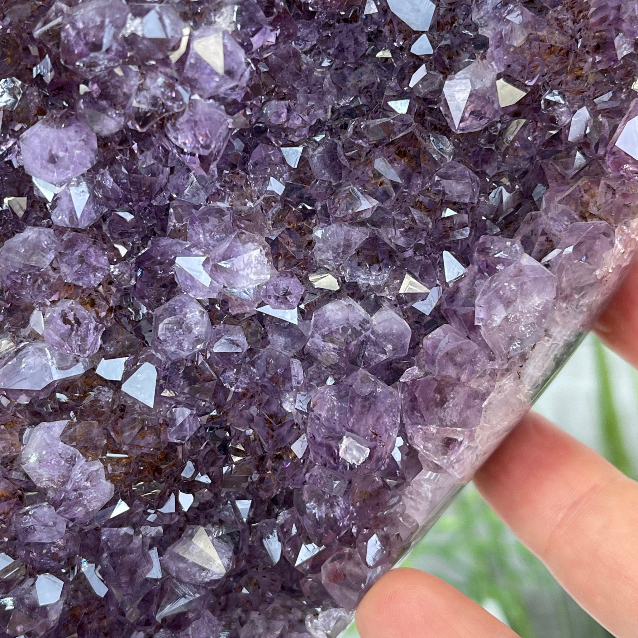 Extra Quality Amethyst Heart Geode, metal stand, 40.5 lbs & 14.75" Tall #5463-0188 by Brazil Gems - Brazil GemsBrazil GemsExtra Quality Amethyst Heart Geode, metal stand, 40.5 lbs & 14.75" Tall #5463-0188 by Brazil GemsHearts5463-0188