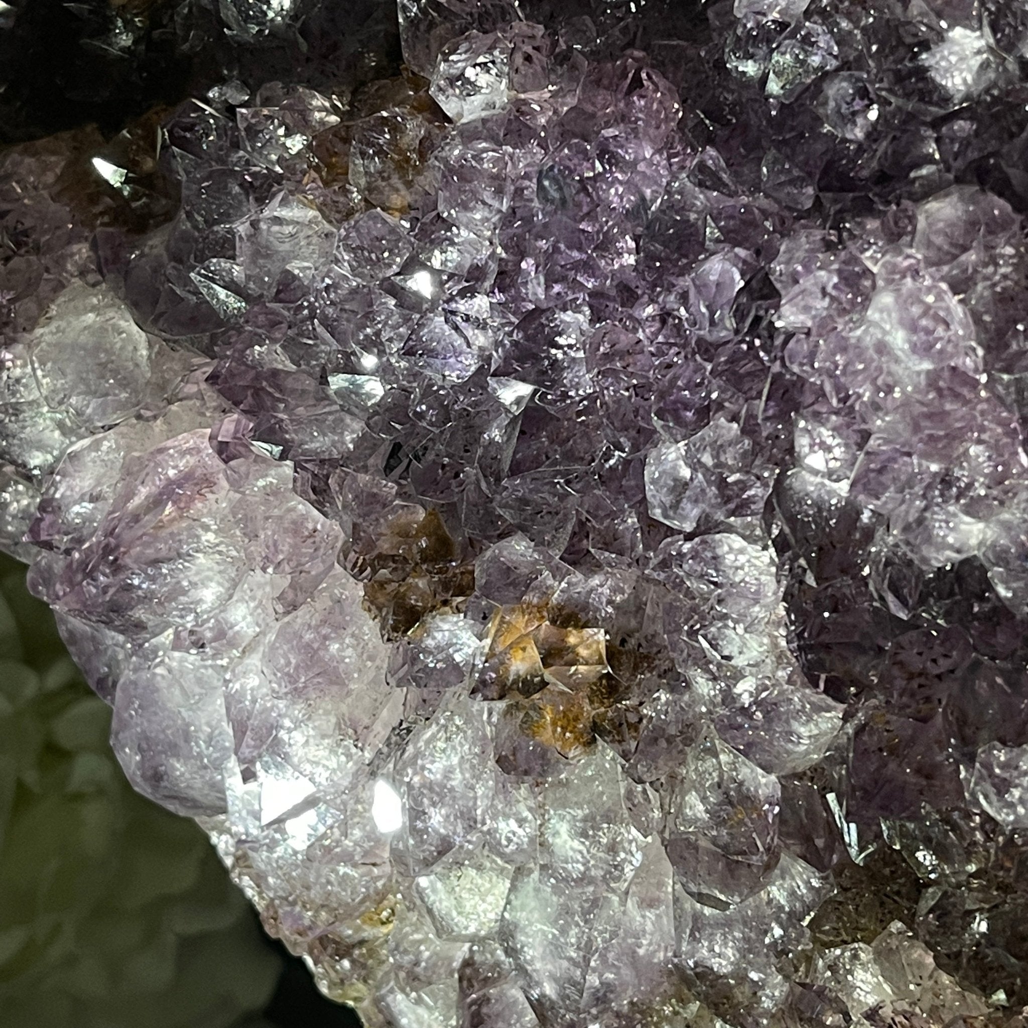 Extra Quality Amethyst Heart Geode, metal stand, 40.5 lbs & 14.75" Tall #5463-0188 by Brazil Gems - Brazil GemsBrazil GemsExtra Quality Amethyst Heart Geode, metal stand, 40.5 lbs & 14.75" Tall #5463-0188 by Brazil GemsHearts5463-0188