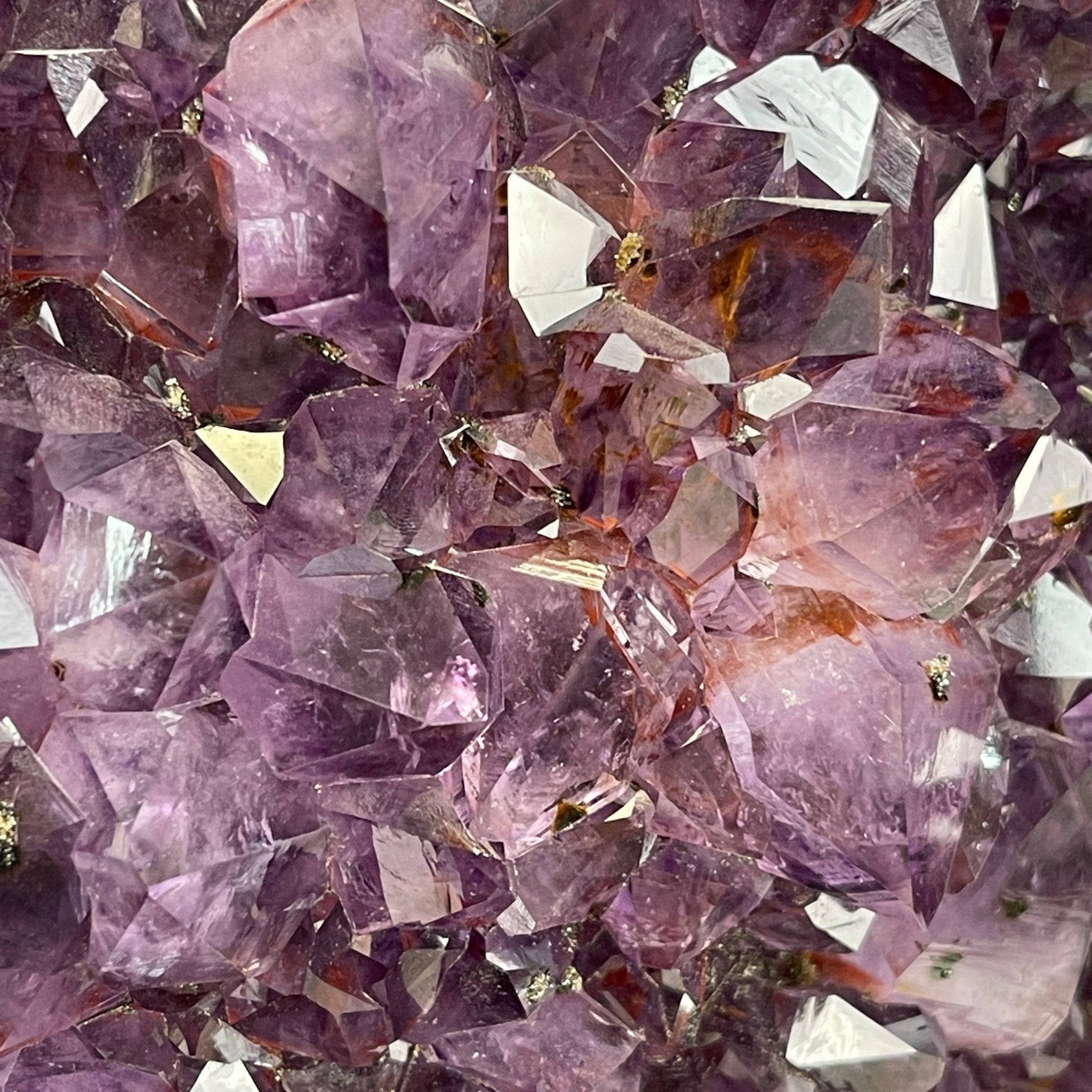 Extra Quality Amethyst Heart Geode, metal stand, 50 lbs & 19" Tall #5463-0190 by Brazil Gems - Brazil GemsBrazil GemsExtra Quality Amethyst Heart Geode, metal stand, 50 lbs & 19" Tall #5463-0190 by Brazil GemsHearts5463-0190