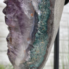 Extra Quality Amethyst Heart Geode, metal stand, 50 lbs & 19" Tall #5463-0190 by Brazil Gems - Brazil GemsBrazil GemsExtra Quality Amethyst Heart Geode, metal stand, 50 lbs & 19" Tall #5463-0190 by Brazil GemsHearts5463-0190