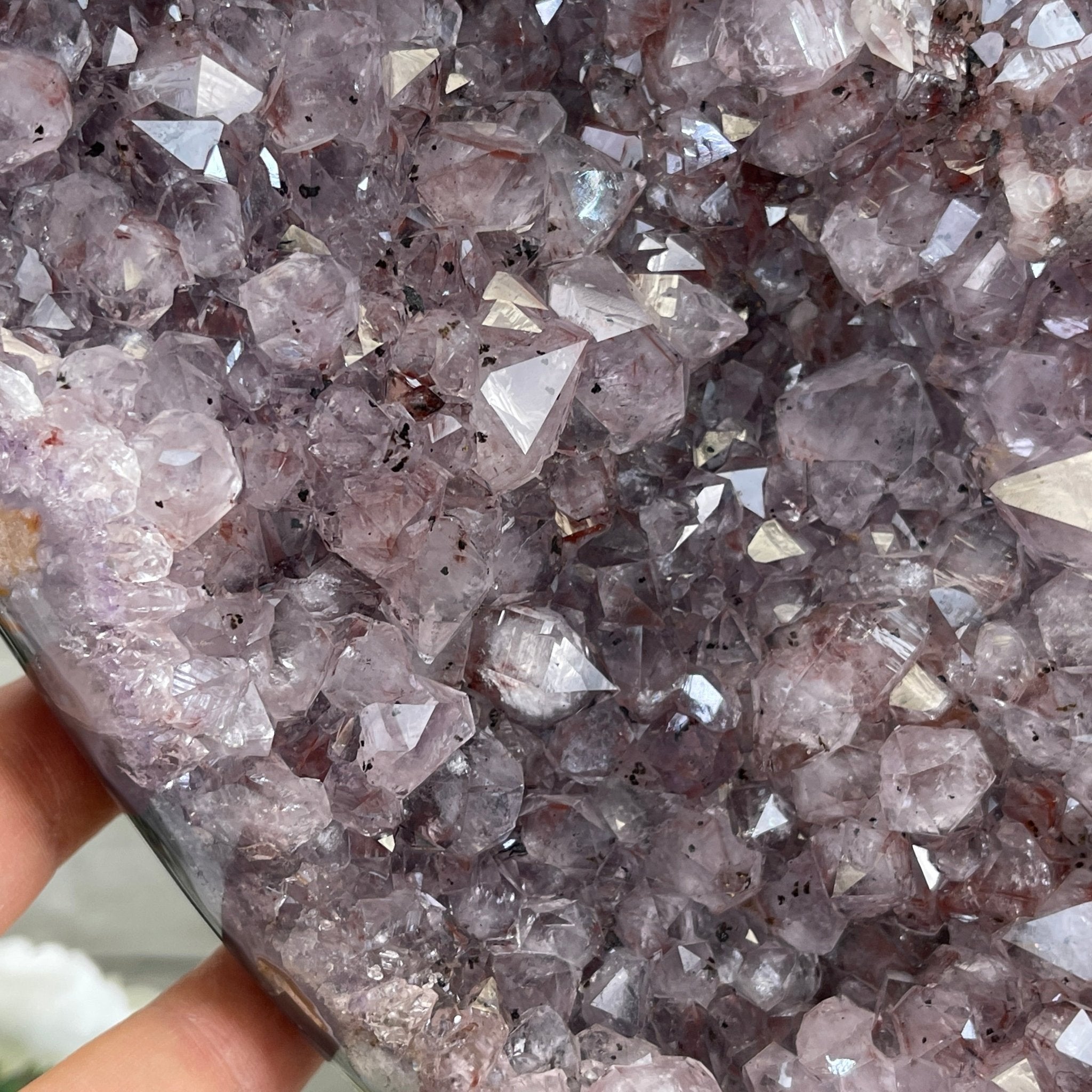 Extra Quality Amethyst Heart Geode, metal stand, 63.3 lbs & 19.5" Tall #5463-0195 by Brazil Gems - Brazil GemsBrazil GemsExtra Quality Amethyst Heart Geode, metal stand, 63.3 lbs & 19.5" Tall #5463-0195 by Brazil GemsHearts5463-0195