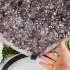 Extra Quality Amethyst Heart Geode, metal stand, 63.3 lbs & 19.5" Tall #5463-0195 by Brazil Gems - Brazil GemsBrazil GemsExtra Quality Amethyst Heart Geode, metal stand, 63.3 lbs & 19.5" Tall #5463-0195 by Brazil GemsHearts5463-0195