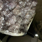 Extra Quality Amethyst Heart Geode, metal stand, 63.3 lbs & 19.5" Tall #5463-0195 by Brazil Gems - Brazil GemsBrazil GemsExtra Quality Amethyst Heart Geode, metal stand, 63.3 lbs & 19.5" Tall #5463-0195 by Brazil GemsHearts5463-0195