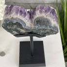 Extra Quality Amethyst Heart Geode, metal & wood stand, 10.5" Tall & 4.5 lbs #5463-0178 by Brazil Gems - Brazil GemsBrazil GemsExtra Quality Amethyst Heart Geode, metal & wood stand, 10.5" Tall & 4.5 lbs #5463-0178 by Brazil GemsHearts5463-0178