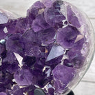 Extra Quality Amethyst Heart Geode, metal & wood stand, 10.5" Tall & 4.5 lbs #5463-0178 by Brazil Gems - Brazil GemsBrazil GemsExtra Quality Amethyst Heart Geode, metal & wood stand, 10.5" Tall & 4.5 lbs #5463-0178 by Brazil GemsHearts5463-0178