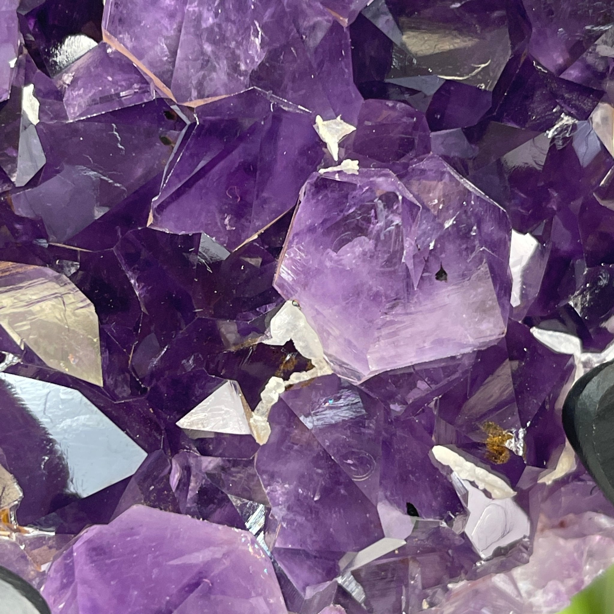 Extra Quality Amethyst Heart Geode, metal & wood stand, 10.5" Tall & 4.5 lbs #5463-0178 by Brazil Gems - Brazil GemsBrazil GemsExtra Quality Amethyst Heart Geode, metal & wood stand, 10.5" Tall & 4.5 lbs #5463-0178 by Brazil GemsHearts5463-0178