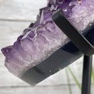 Extra Quality Amethyst Heart Geode, metal & wood stand, 11" Tall & 3.9 lbs #5463-0174 by Brazil Gems - Brazil GemsBrazil GemsExtra Quality Amethyst Heart Geode, metal & wood stand, 11" Tall & 3.9 lbs #5463-0174 by Brazil GemsHearts5463-0174
