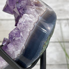 Extra Quality Amethyst Heart Geode, metal & wood stand, 11" Tall & 3.9 lbs #5463-0174 by Brazil Gems - Brazil GemsBrazil GemsExtra Quality Amethyst Heart Geode, metal & wood stand, 11" Tall & 3.9 lbs #5463-0174 by Brazil GemsHearts5463-0174