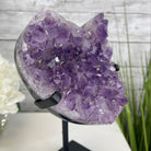 Extra Quality Amethyst Heart Geode, metal & wood stand, 11" Tall & 3.9 lbs #5463-0174 by Brazil Gems - Brazil GemsBrazil GemsExtra Quality Amethyst Heart Geode, metal & wood stand, 11" Tall & 3.9 lbs #5463-0174 by Brazil GemsHearts5463-0174