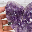 Extra Quality Amethyst Heart Geode, metal & wood stand, 11" Tall & 3.9 lbs #5463-0174 by Brazil Gems - Brazil GemsBrazil GemsExtra Quality Amethyst Heart Geode, metal & wood stand, 11" Tall & 3.9 lbs #5463-0174 by Brazil GemsHearts5463-0174