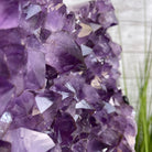 Extra Quality Amethyst Heart Geode, metal & wood stand, 12" Tall & 12.4 lbs #5463-0184 by Brazil Gems - Brazil GemsBrazil GemsExtra Quality Amethyst Heart Geode, metal & wood stand, 12" Tall & 12.4 lbs #5463-0184 by Brazil GemsHearts5463-0184