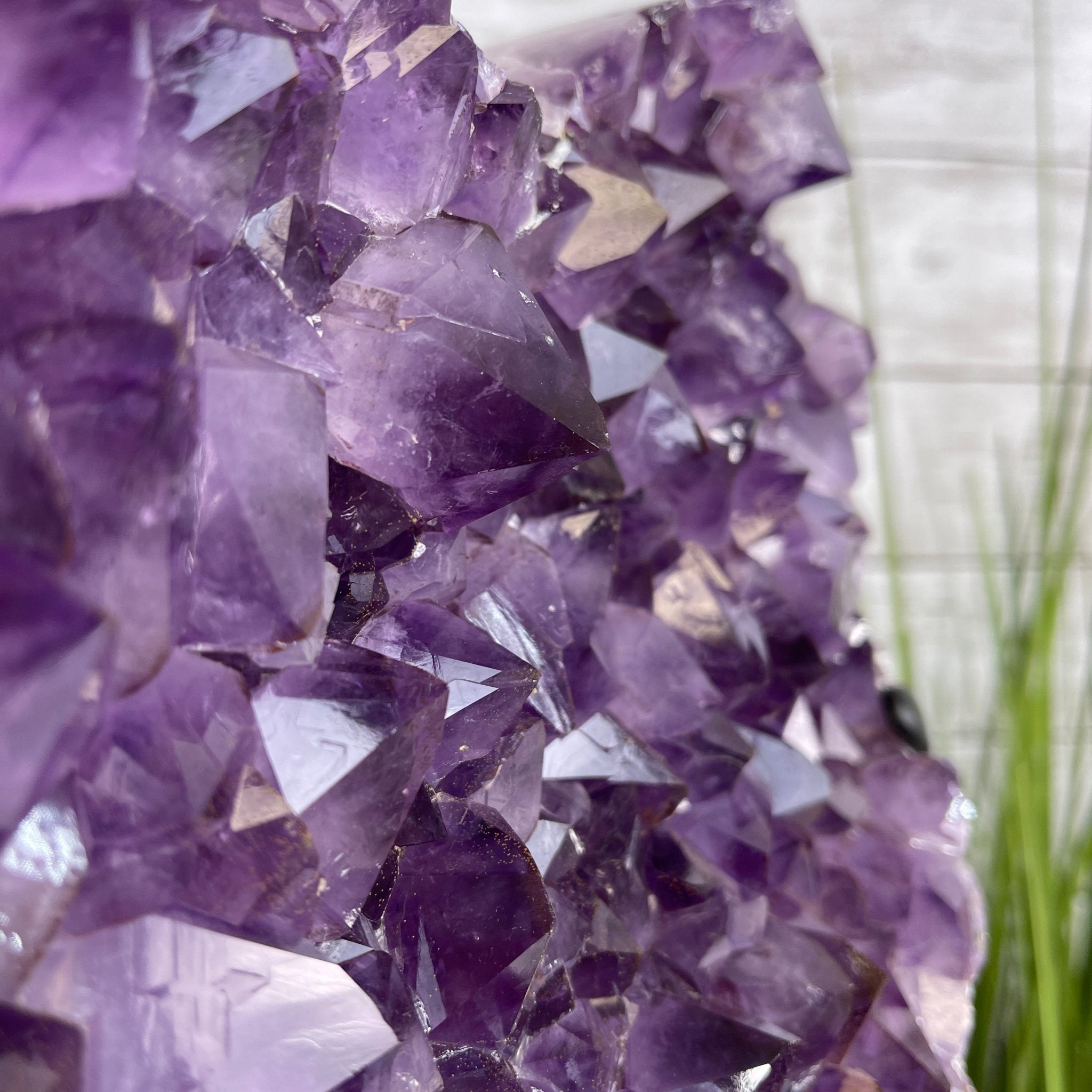 Extra Quality Amethyst Heart Geode, metal & wood stand, 12" Tall & 12.4 lbs #5463-0184 by Brazil Gems - Brazil GemsBrazil GemsExtra Quality Amethyst Heart Geode, metal & wood stand, 12" Tall & 12.4 lbs #5463-0184 by Brazil GemsHearts5463-0184