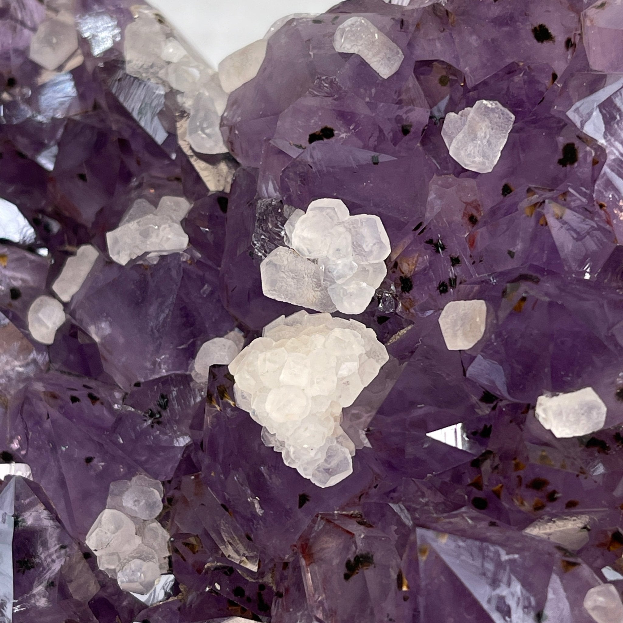 Extra Quality Amethyst Heart Geode, metal & wood stand, 13" Tall & 7 lbs #5463-0182 by Brazil Gems - Brazil GemsBrazil GemsExtra Quality Amethyst Heart Geode, metal & wood stand, 13" Tall & 7 lbs #5463-0182 by Brazil GemsHearts5463-0182