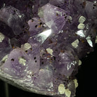 Extra Quality Amethyst Heart Geode, metal & wood stand, 13" Tall & 7 lbs #5463-0182 by Brazil Gems - Brazil GemsBrazil GemsExtra Quality Amethyst Heart Geode, metal & wood stand, 13" Tall & 7 lbs #5463-0182 by Brazil GemsHearts5463-0182