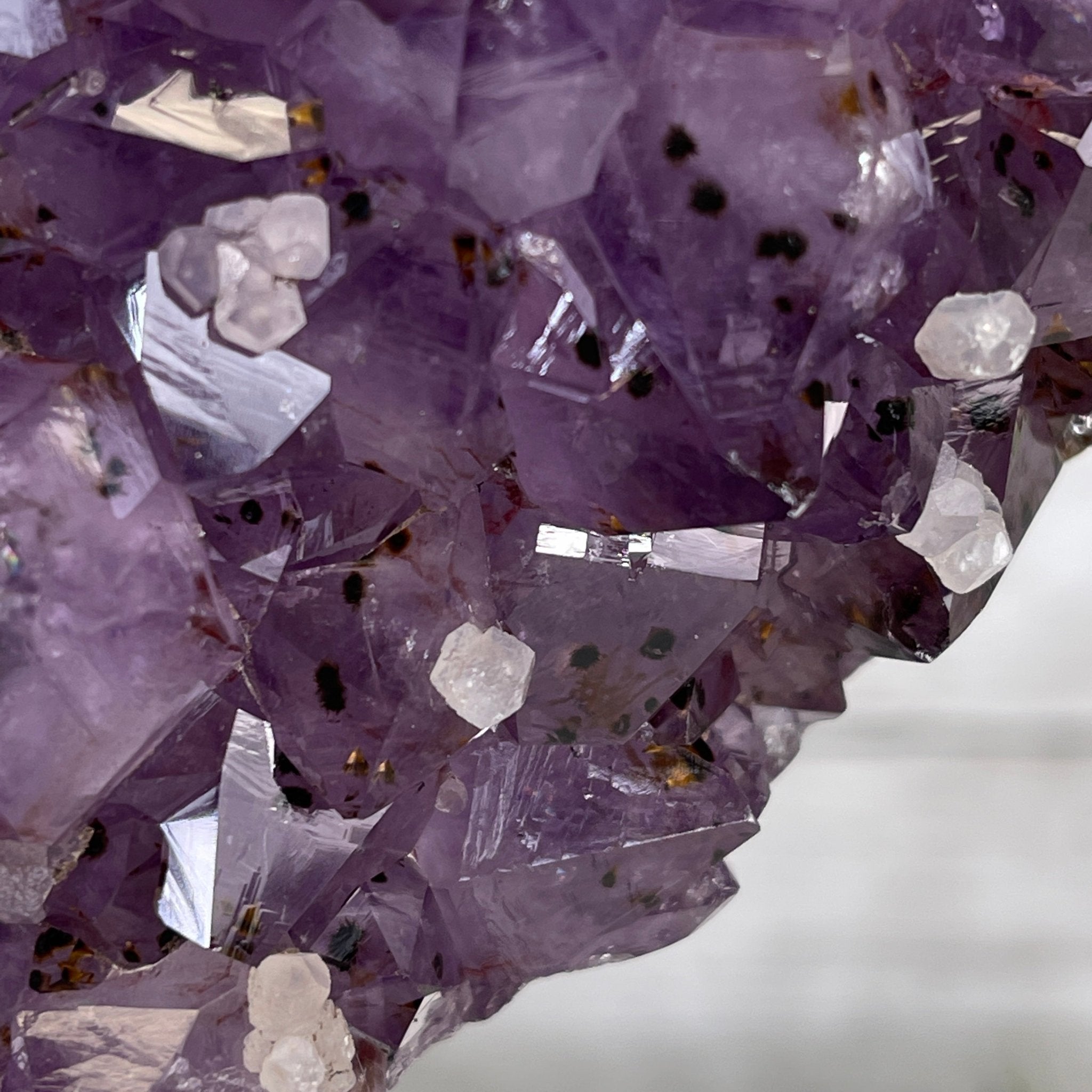 Extra Quality Amethyst Heart Geode, metal & wood stand, 13" Tall & 7 lbs #5463-0182 by Brazil Gems - Brazil GemsBrazil GemsExtra Quality Amethyst Heart Geode, metal & wood stand, 13" Tall & 7 lbs #5463-0182 by Brazil GemsHearts5463-0182