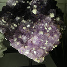 Extra Quality Amethyst Heart Geode, metal & wood stand, 13" Tall & 7 lbs #5463-0182 by Brazil Gems - Brazil GemsBrazil GemsExtra Quality Amethyst Heart Geode, metal & wood stand, 13" Tall & 7 lbs #5463-0182 by Brazil GemsHearts5463-0182