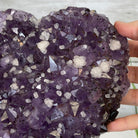Extra Quality Amethyst Heart Geode, metal & wood stand, 13" Tall & 7 lbs #5463-0182 by Brazil Gems - Brazil GemsBrazil GemsExtra Quality Amethyst Heart Geode, metal & wood stand, 13" Tall & 7 lbs #5463-0182 by Brazil GemsHearts5463-0182