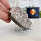 Extra Quality Amethyst Heart Geode on an Acrylic Stand, 0.91 lbs & 2.7" Tall #5462-0051 by Brazil Gems - Brazil GemsBrazil GemsExtra Quality Amethyst Heart Geode on an Acrylic Stand, 0.91 lbs & 2.7" Tall #5462-0051 by Brazil GemsHearts5462-0051