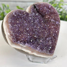 Extra Quality Amethyst Heart Geode on an Acrylic Stand, 1.08 lbs & 3.1" Tall #5462-0055 by Brazil Gems - Brazil GemsBrazil GemsExtra Quality Amethyst Heart Geode on an Acrylic Stand, 1.08 lbs & 3.1" Tall #5462-0055 by Brazil GemsHearts5462-0055