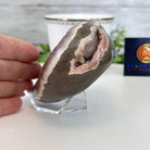 Extra Quality Amethyst Heart Geode on an Acrylic Stand, 1.08 lbs & 3.1" Tall #5462-0055 by Brazil Gems - Brazil GemsBrazil GemsExtra Quality Amethyst Heart Geode on an Acrylic Stand, 1.08 lbs & 3.1" Tall #5462-0055 by Brazil GemsHearts5462-0055