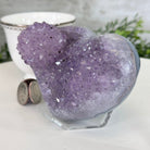 Extra Quality Amethyst Heart Geode on an Acrylic Stand 1.65 lbs & 3.25" Tall #5462-0098 by Brazil Gems - Brazil GemsBrazil GemsExtra Quality Amethyst Heart Geode on an Acrylic Stand 1.65 lbs & 3.25" Tall #5462-0098 by Brazil GemsHearts5462-0098