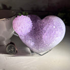 Extra Quality Amethyst Heart Geode on an Acrylic Stand 1.65 lbs & 3.25" Tall #5462-0098 by Brazil Gems - Brazil GemsBrazil GemsExtra Quality Amethyst Heart Geode on an Acrylic Stand 1.65 lbs & 3.25" Tall #5462-0098 by Brazil GemsHearts5462-0098
