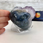 Extra Quality Amethyst Heart Geode on an Acrylic Stand 1.65 lbs & 3.25" Tall #5462-0098 by Brazil Gems - Brazil GemsBrazil GemsExtra Quality Amethyst Heart Geode on an Acrylic Stand 1.65 lbs & 3.25" Tall #5462-0098 by Brazil GemsHearts5462-0098