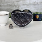 Extra Quality Amethyst Heart Geode on an Acrylic Stand 1.78 lbs & 3.9" Tall #5462-0099 by Brazil Gems - Brazil GemsBrazil GemsExtra Quality Amethyst Heart Geode on an Acrylic Stand 1.78 lbs & 3.9" Tall #5462-0099 by Brazil GemsHearts5462-0099