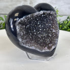 Extra Quality Amethyst Heart Geode on an Acrylic Stand 1.78 lbs & 3.9" Tall #5462-0099 by Brazil Gems - Brazil GemsBrazil GemsExtra Quality Amethyst Heart Geode on an Acrylic Stand 1.78 lbs & 3.9" Tall #5462-0099 by Brazil GemsHearts5462-0099