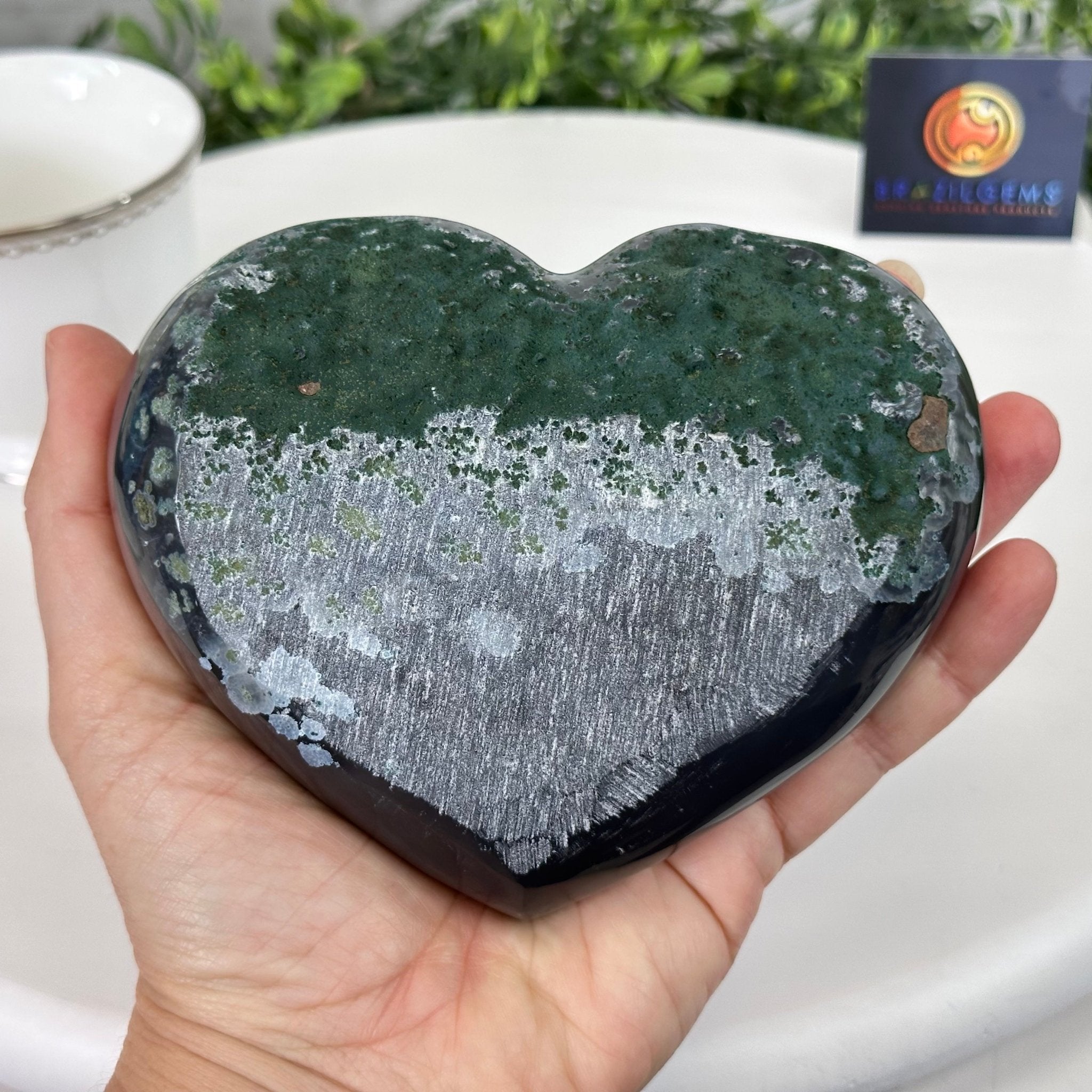 Extra Quality Amethyst Heart Geode on an Acrylic Stand 1.78 lbs & 3.9" Tall #5462-0099 by Brazil Gems - Brazil GemsBrazil GemsExtra Quality Amethyst Heart Geode on an Acrylic Stand 1.78 lbs & 3.9" Tall #5462-0099 by Brazil GemsHearts5462-0099