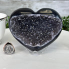 Extra Quality Amethyst Heart Geode on an Acrylic Stand 1.78 lbs & 3.9" Tall #5462-0099 by Brazil Gems - Brazil GemsBrazil GemsExtra Quality Amethyst Heart Geode on an Acrylic Stand 1.78 lbs & 3.9" Tall #5462-0099 by Brazil GemsHearts5462-0099