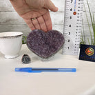 Extra Quality Amethyst Heart Geode on an Acrylic Stand, 1.83 lbs & 3.6" Tall #5462-0065 by Brazil Gems - Brazil GemsBrazil GemsExtra Quality Amethyst Heart Geode on an Acrylic Stand, 1.83 lbs & 3.6" Tall #5462-0065 by Brazil GemsHearts5462-0065