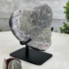 Extra Quality Amethyst Heart Geode w/ metal stand, 0.9 lbs & 3.6" Tall #5463-0240 by Brazil Gems - Brazil GemsBrazil GemsExtra Quality Amethyst Heart Geode w/ metal stand, 0.9 lbs & 3.6" Tall #5463-0240 by Brazil GemsHearts5463-0240