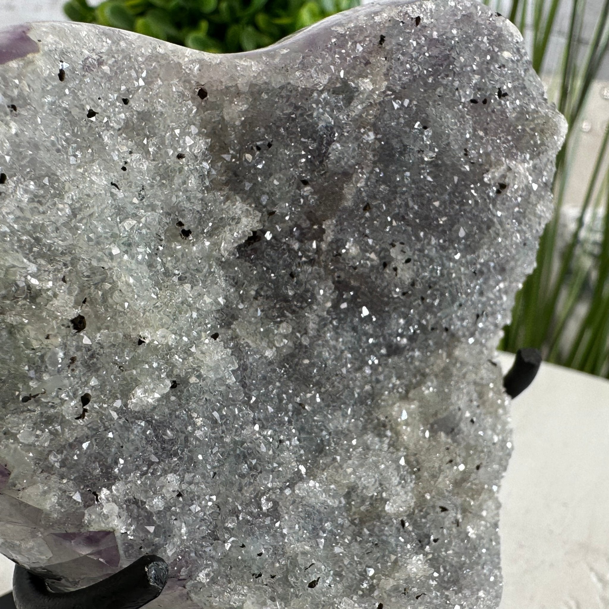Extra Quality Amethyst Heart Geode w/ metal stand, 0.9 lbs & 3.6" Tall #5463-0240 by Brazil Gems - Brazil GemsBrazil GemsExtra Quality Amethyst Heart Geode w/ metal stand, 0.9 lbs & 3.6" Tall #5463-0240 by Brazil GemsHearts5463-0240