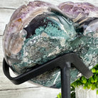 Extra Quality Amethyst Heart Geode w/ metal stand, 3.1 lbs & 5.8" Tall #5463-0278 by Brazil Gems - Brazil GemsBrazil GemsExtra Quality Amethyst Heart Geode w/ metal stand, 3.1 lbs & 5.8" Tall #5463-0278 by Brazil GemsHearts5463-0278