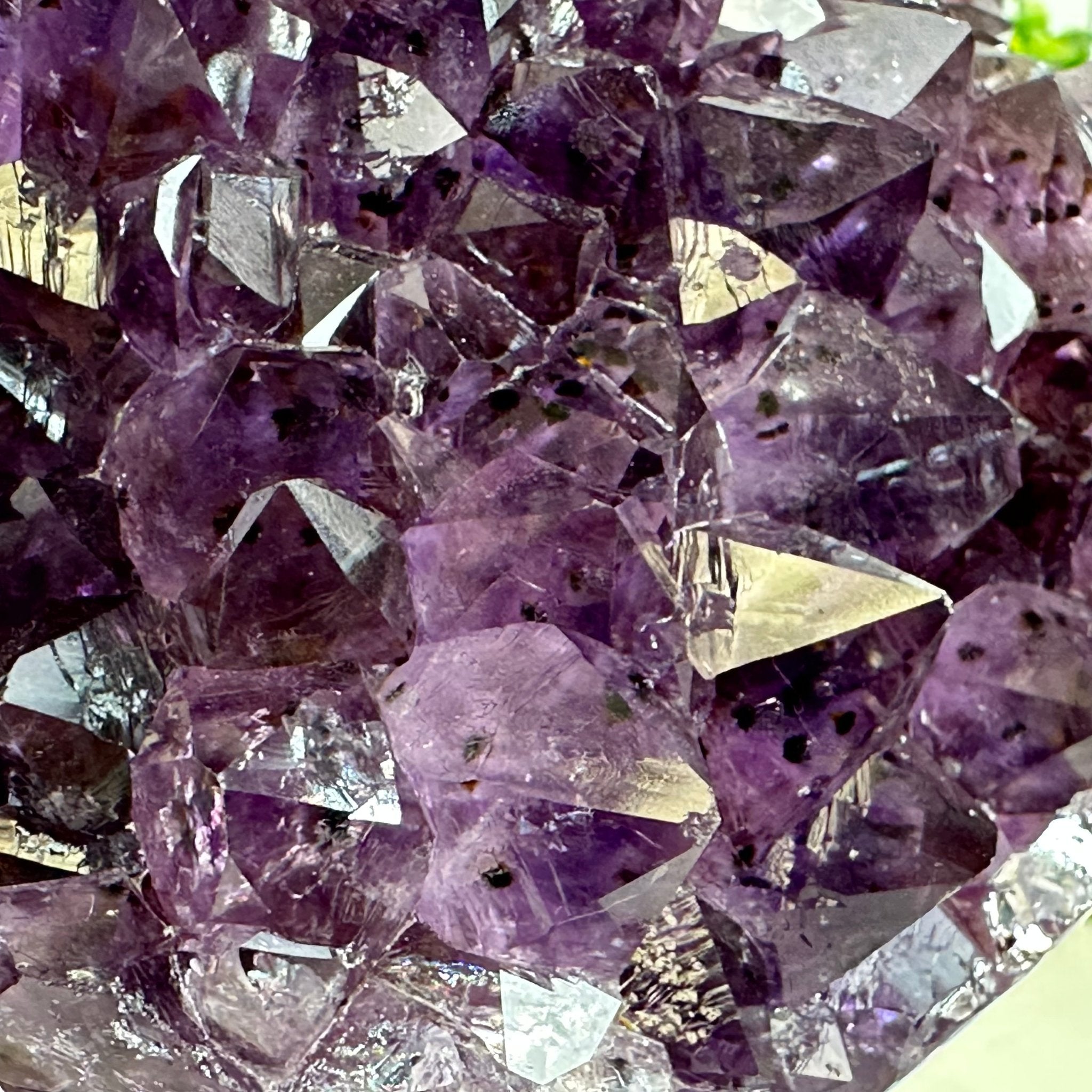 Extra Quality Amethyst Heart Geode w/ metal stand, 3.1 lbs & 5.8" Tall #5463-0278 by Brazil Gems - Brazil GemsBrazil GemsExtra Quality Amethyst Heart Geode w/ metal stand, 3.1 lbs & 5.8" Tall #5463-0278 by Brazil GemsHearts5463-0278