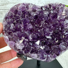 Extra Quality Amethyst Heart Geode w/ metal stand, 3.5 lbs & 6.5" Tall #5463-0281 by Brazil Gems - Brazil GemsBrazil GemsExtra Quality Amethyst Heart Geode w/ metal stand, 3.5 lbs & 6.5" Tall #5463-0281 by Brazil GemsHearts5463-0281