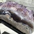 Extra Quality Amethyst Heart Geode w/ metal stand, 3.5 lbs & 6.5" Tall #5463-0281 by Brazil Gems - Brazil GemsBrazil GemsExtra Quality Amethyst Heart Geode w/ metal stand, 3.5 lbs & 6.5" Tall #5463-0281 by Brazil GemsHearts5463-0281