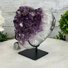 Extra Quality Amethyst Heart Geode w/ metal stand, 4.6 lbs & 6" Tall #5463-0287 by Brazil Gems - Brazil GemsBrazil GemsExtra Quality Amethyst Heart Geode w/ metal stand, 4.6 lbs & 6" Tall #5463-0287 by Brazil GemsHearts5463-0287