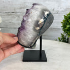 Extra Quality Amethyst Heart Geode w/ metal stand, 4.6 lbs & 6" Tall #5463-0287 by Brazil Gems - Brazil GemsBrazil GemsExtra Quality Amethyst Heart Geode w/ metal stand, 4.6 lbs & 6" Tall #5463-0287 by Brazil GemsHearts5463-0287