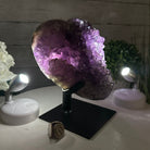 Extra Quality Amethyst Heart Geode w/ metal stand, 7.1 lbs & 8" Tall #5463-0292 - Brazil GemsBrazil GemsExtra Quality Amethyst Heart Geode w/ metal stand, 7.1 lbs & 8" Tall #5463-0292Hearts5463-0292