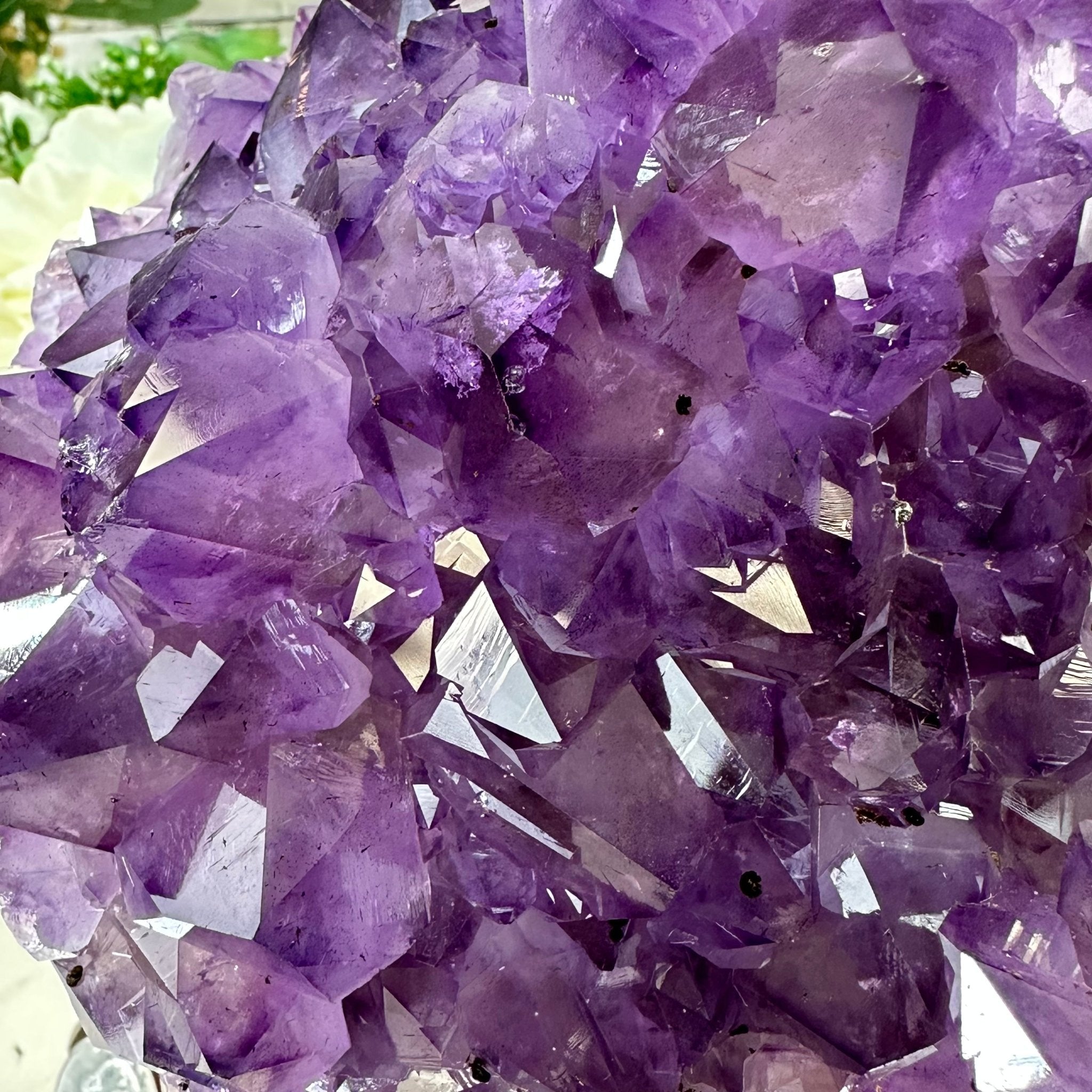 Extra Quality Amethyst Heart Geode w/ metal stand, 8.7 lbs & 8" Tall #5463-0293 - Brazil GemsBrazil GemsExtra Quality Amethyst Heart Geode w/ metal stand, 8.7 lbs & 8" Tall #5463-0293Hearts5463-0293