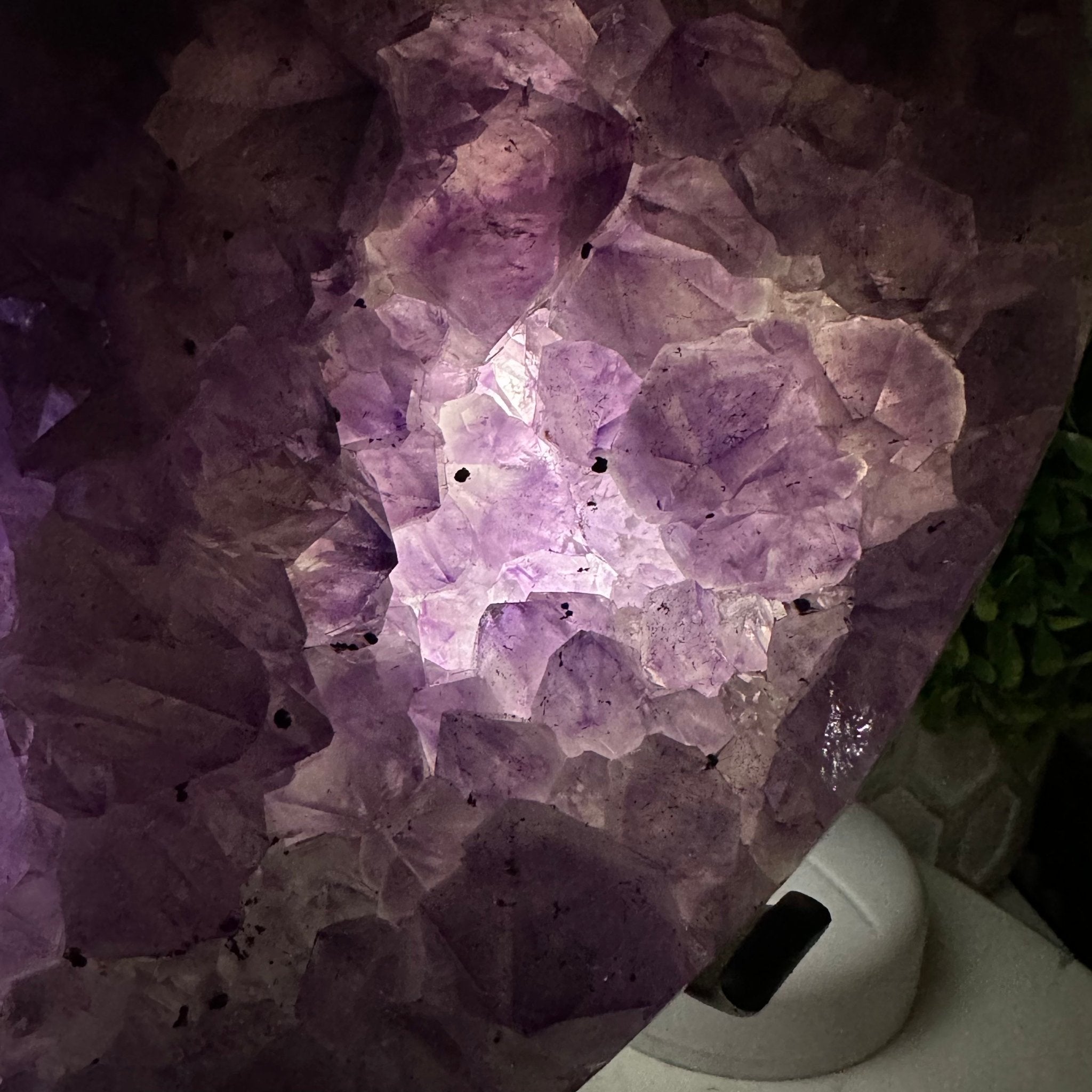 Extra Quality Amethyst Heart Geode w/ metal stand, 8.7 lbs & 8" Tall #5463-0293 - Brazil GemsBrazil GemsExtra Quality Amethyst Heart Geode w/ metal stand, 8.7 lbs & 8" Tall #5463-0293Hearts5463-0293