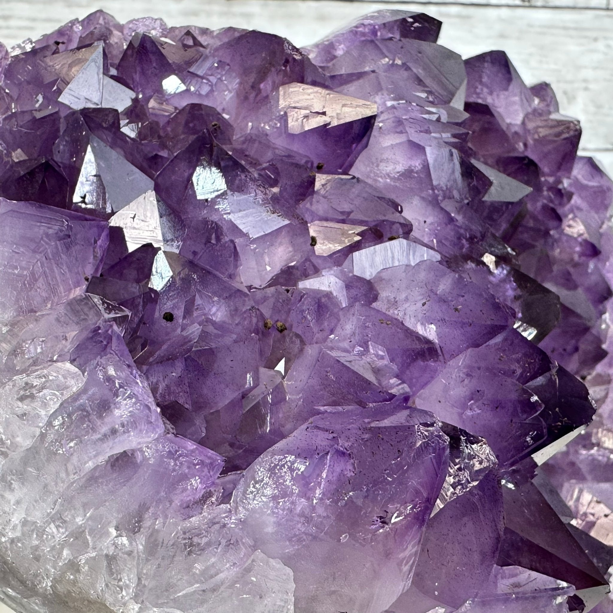Extra Quality Amethyst Heart Geode w/ metal stand, 8.7 lbs & 8" Tall #5463-0293 - Brazil GemsBrazil GemsExtra Quality Amethyst Heart Geode w/ metal stand, 8.7 lbs & 8" Tall #5463-0293Hearts5463-0293
