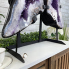 Extra Quality Amethyst Wings on a Metal Stand, 143.3 lbs, 30.5" Tall #5493-0019 - Brazil GemsBrazil GemsExtra Quality Amethyst Wings on a Metal Stand, 143.3 lbs, 30.5" Tall #5493-0019Amethyst Butterfly Wings5493-0019