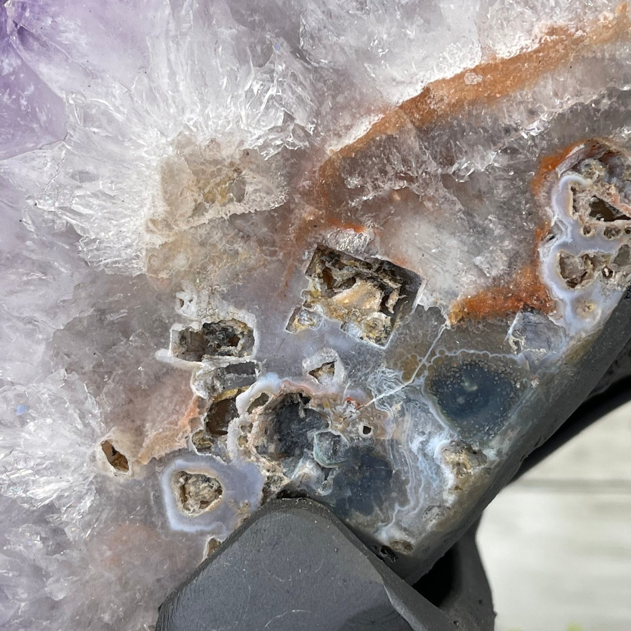 Extra Quality Amethyst Wings on a Metal Stand, 143.3 lbs, 30.5" Tall #5493-0019 - Brazil GemsBrazil GemsExtra Quality Amethyst Wings on a Metal Stand, 143.3 lbs, 30.5" Tall #5493-0019Amethyst Butterfly Wings5493-0019