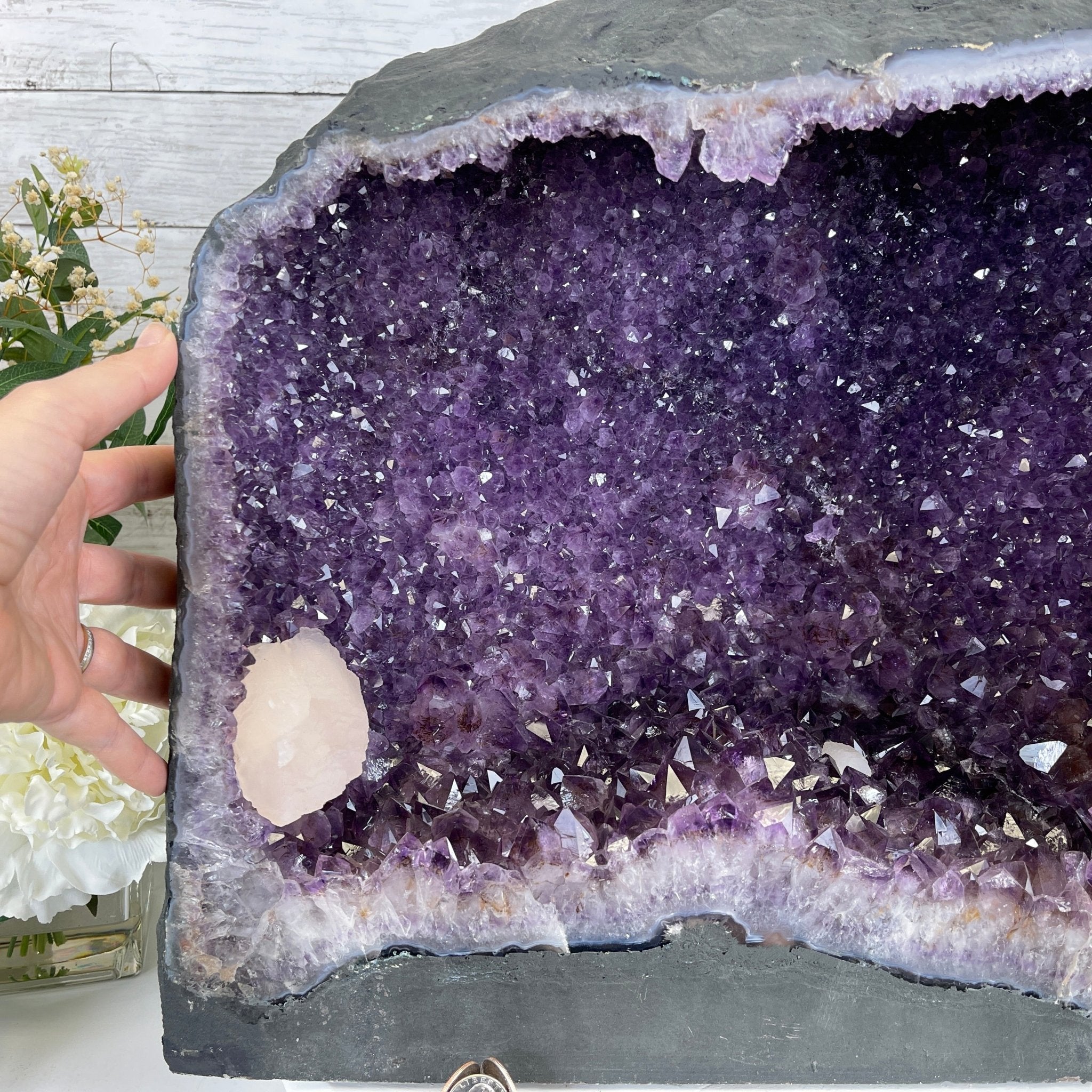 Extra Quality Brazilian Amethyst Cathedral, 102.8 lbs & 17" Tall #5601-0613 by Brazil Gems - Brazil GemsBrazil GemsExtra Quality Brazilian Amethyst Cathedral, 102.8 lbs & 17" Tall #5601-0613 by Brazil GemsCathedrals5601-0613