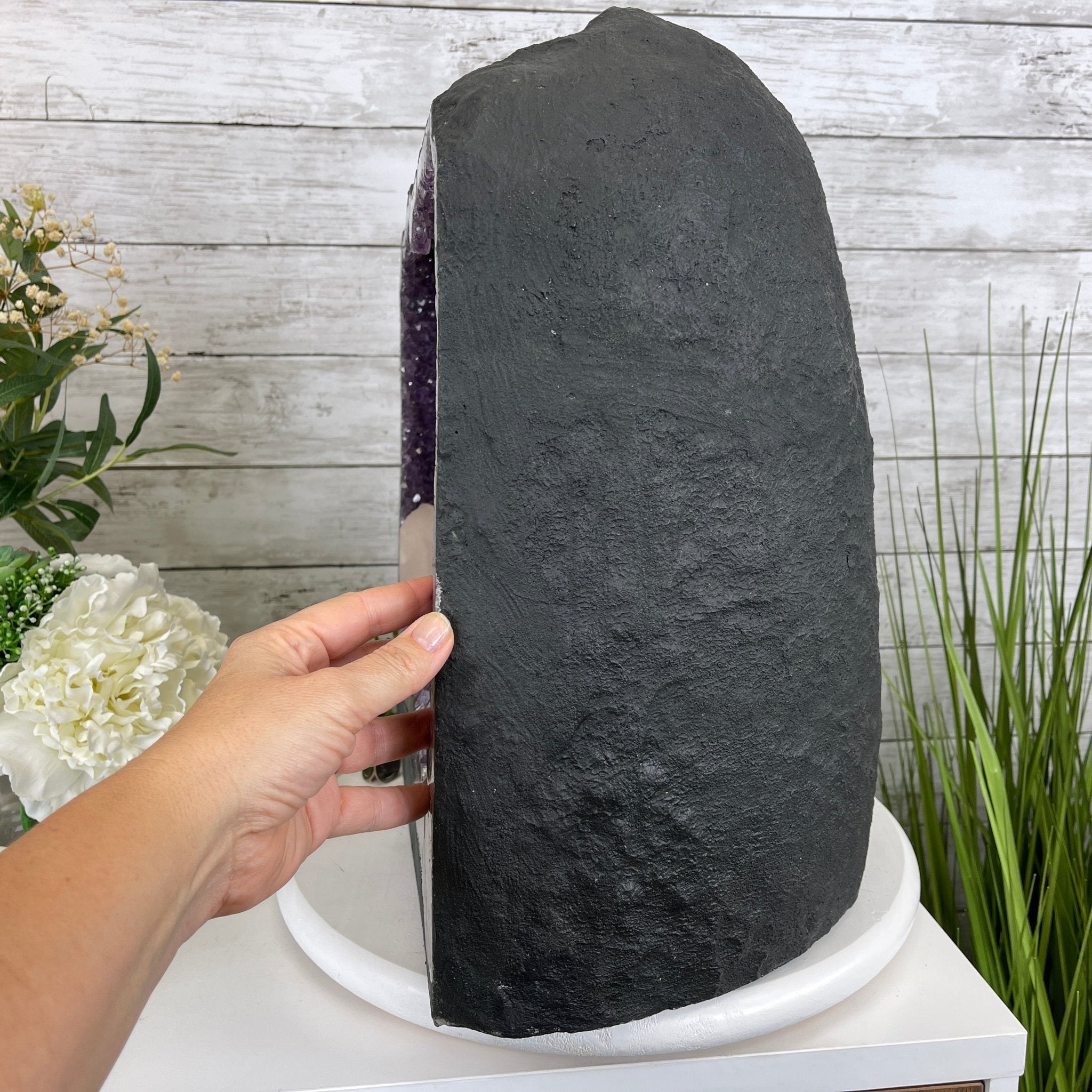 Extra Quality Brazilian Amethyst Cathedral, 102.8 lbs & 17" Tall #5601-0613 by Brazil Gems - Brazil GemsBrazil GemsExtra Quality Brazilian Amethyst Cathedral, 102.8 lbs & 17" Tall #5601-0613 by Brazil GemsCathedrals5601-0613